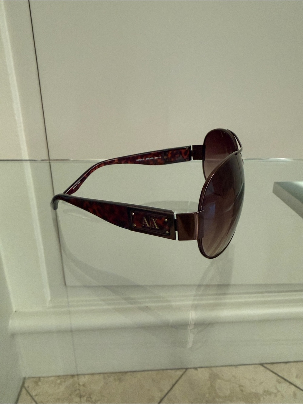 A/X Armani Exchange  Tortoiseshell Brown Gradient Sunglasses